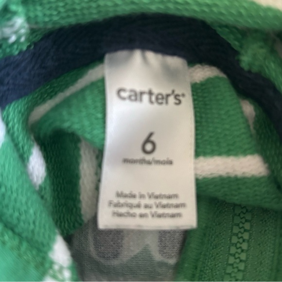 3/$9 - Carter’s Boys Hoodie Size 6 months - Picture 3 of 3